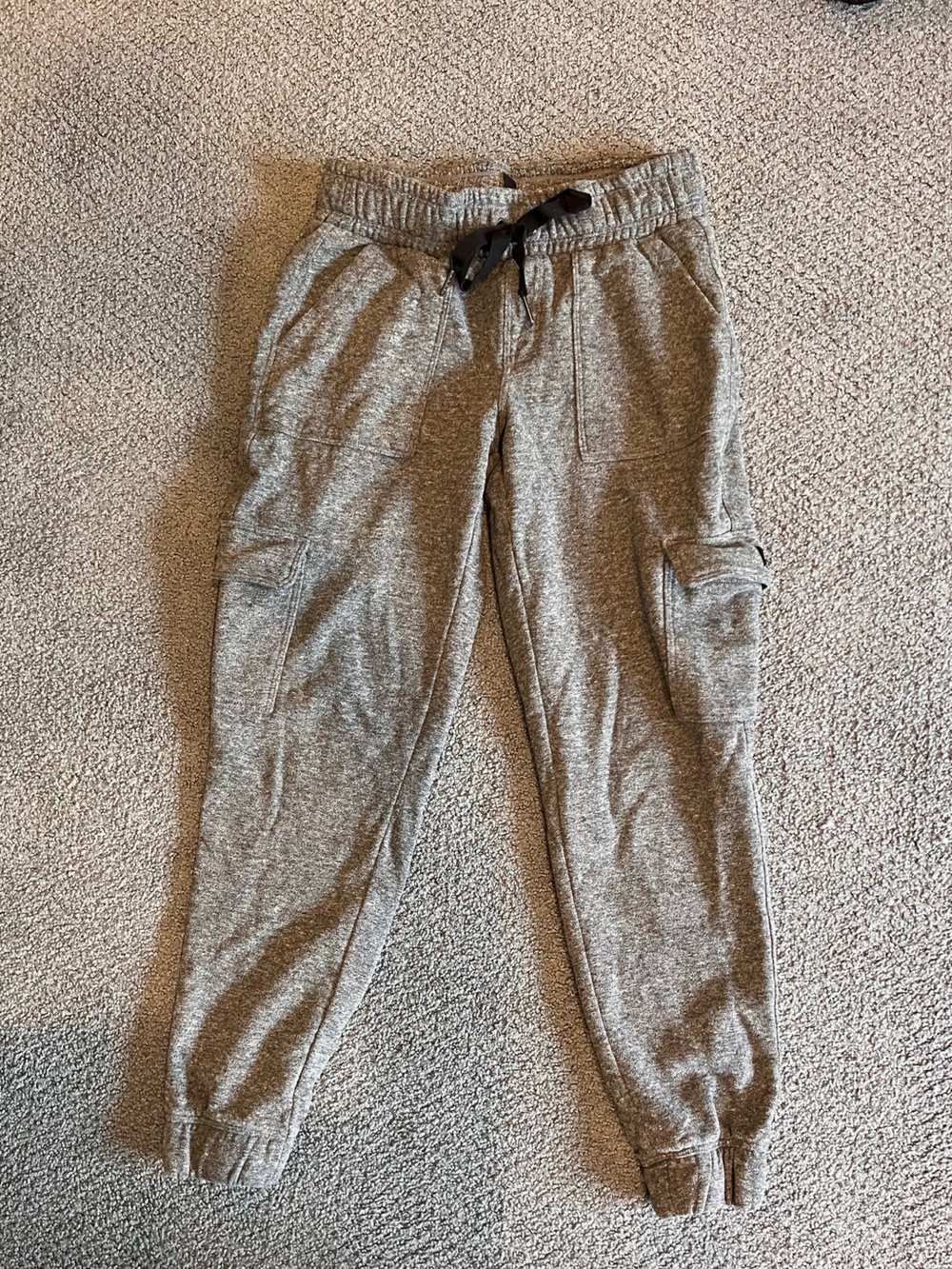 Calvin Klein Heather Gray Kids Cargo Sweatpants